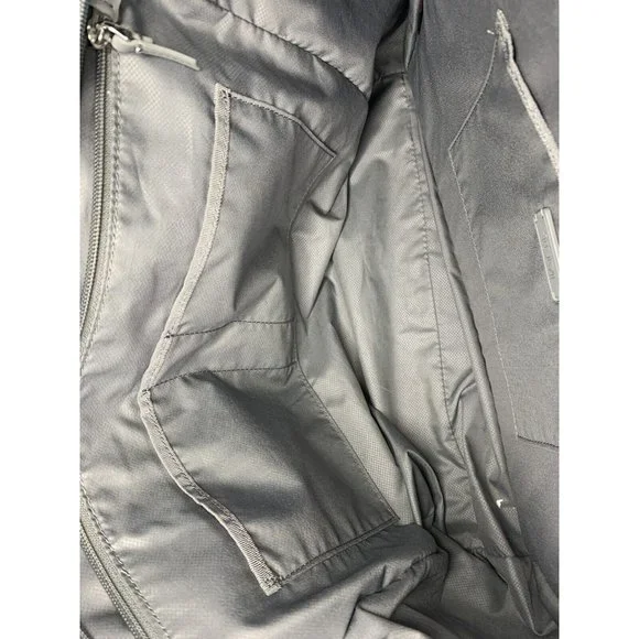 TUMI Nylon Tote Bag Laptop Travel Bag Gray Double Handles Zip Pockets Women's L - Picture 9 of 13